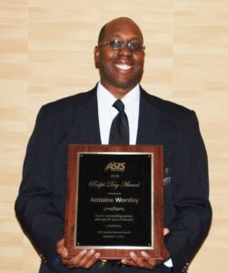 Antoine Worsley of Sunstates Security, Winner of the ASIS International 2016 Ralph Day Security Officer Heroism Award