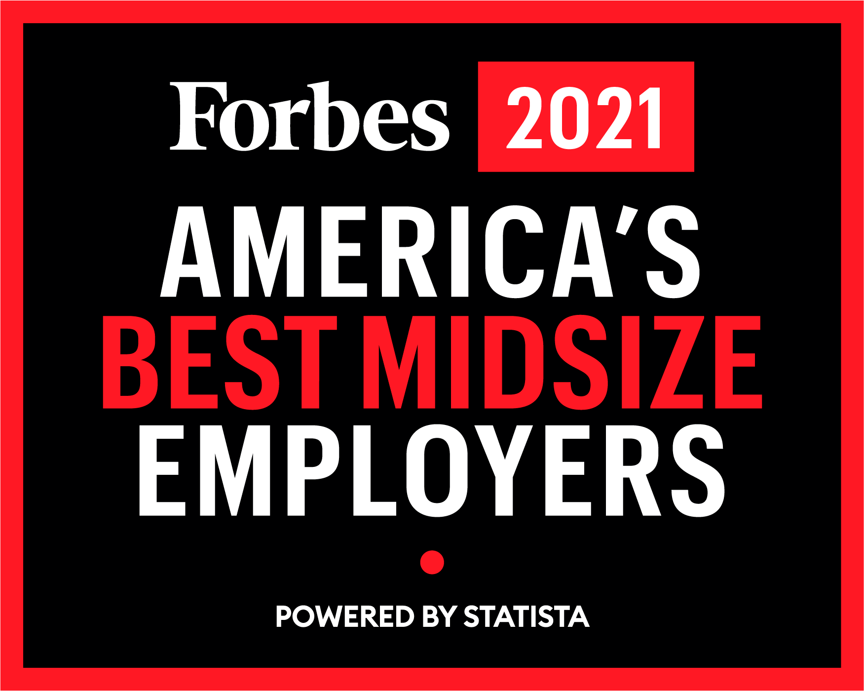 Forbes 2021 Best Mid-size Employer Sunstates Security Square