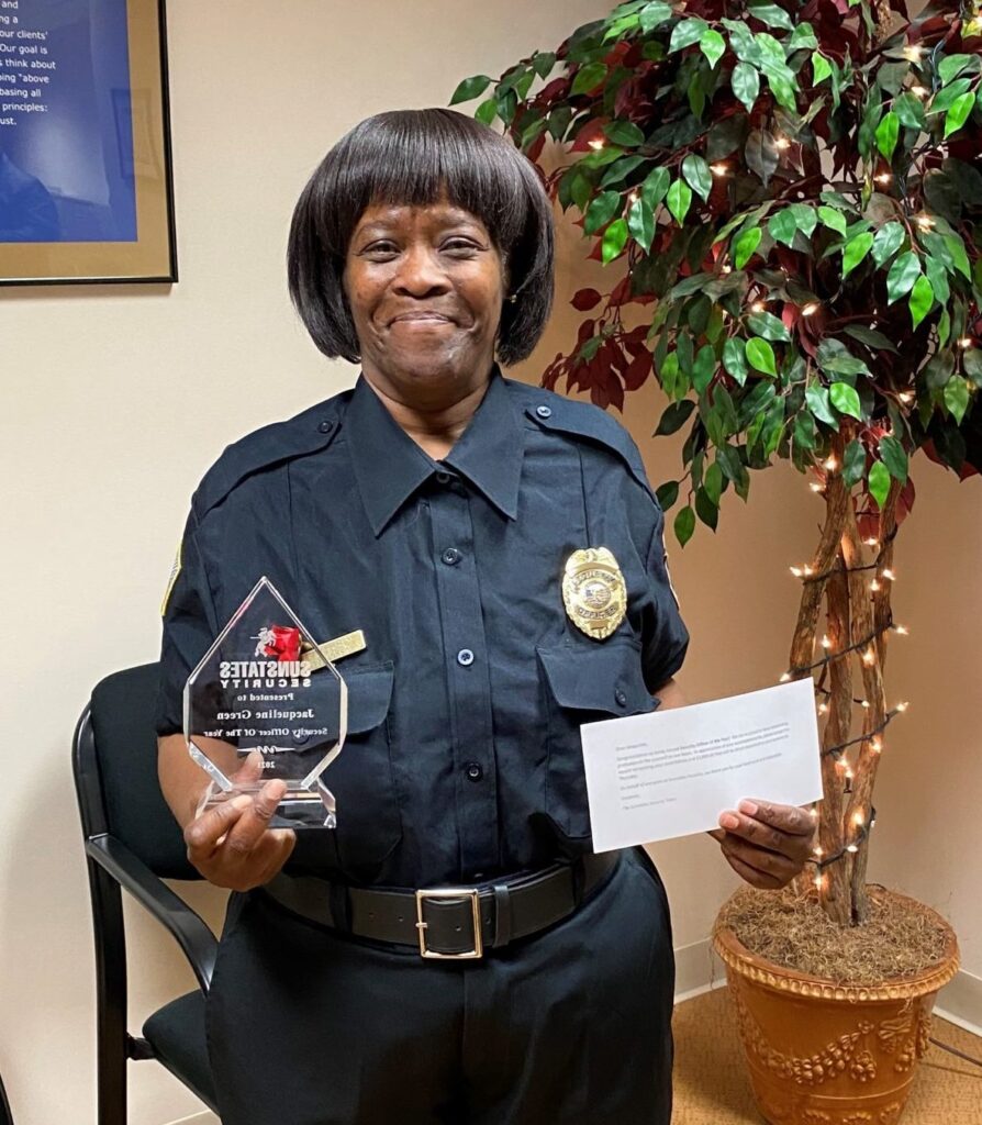 Sunstates Security Officer of the Year 2021- Wilmington DE