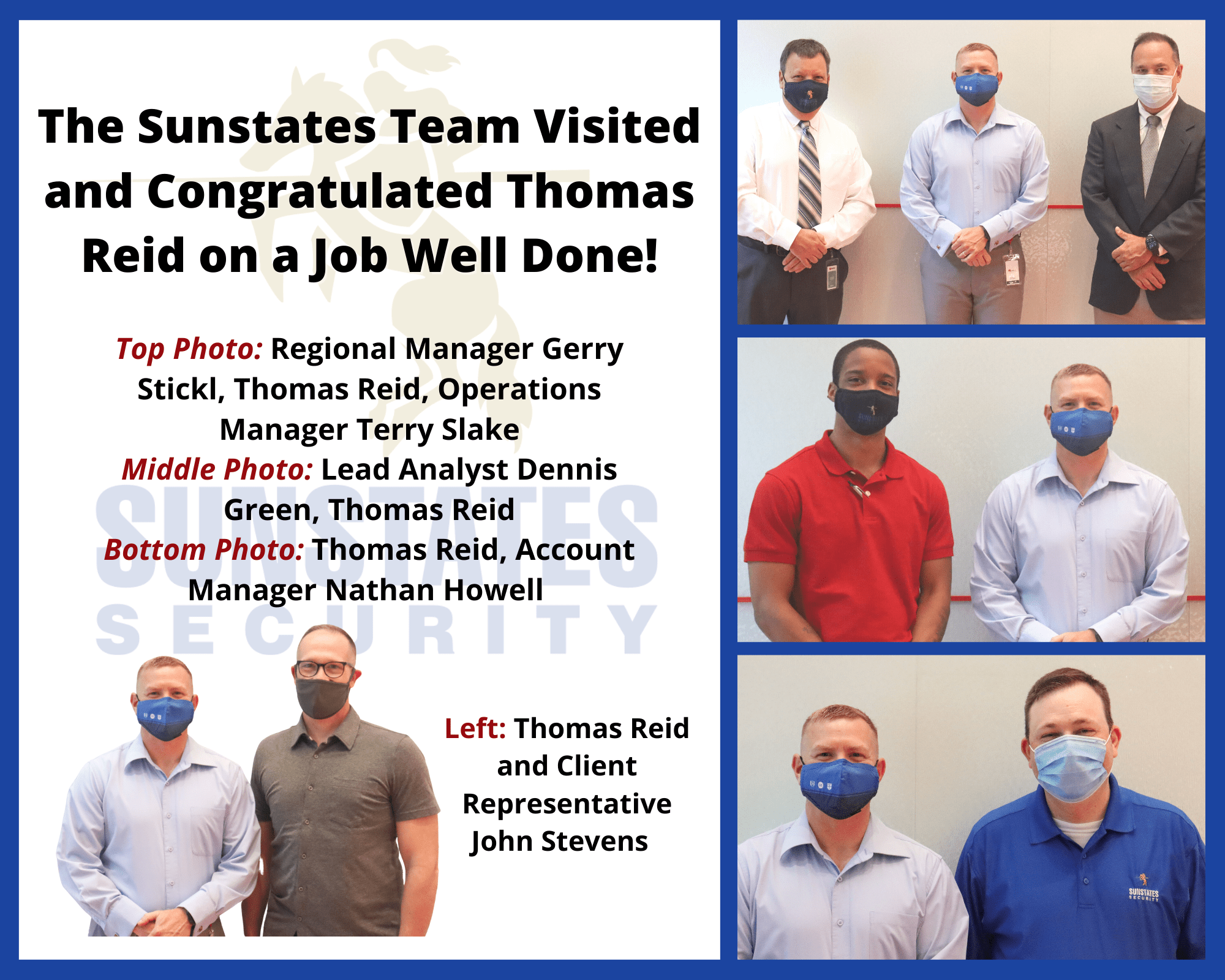 Thomas Reid and Raleigh Team- Sunstates Security Services