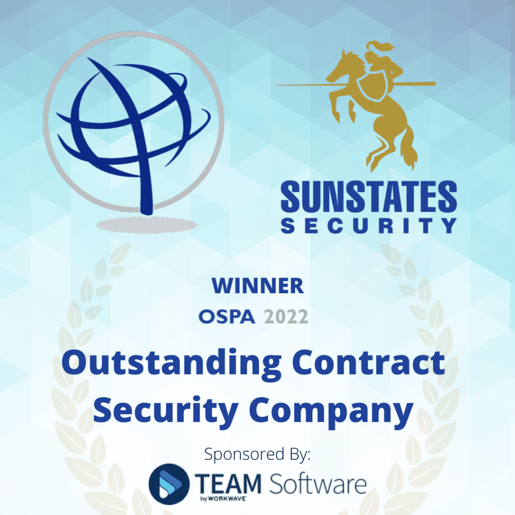 Outstanding Contract Security Company 2022- Sunstates Security