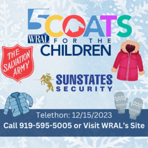 Coats for the Children's Drive 2023 Sunstates Security Company