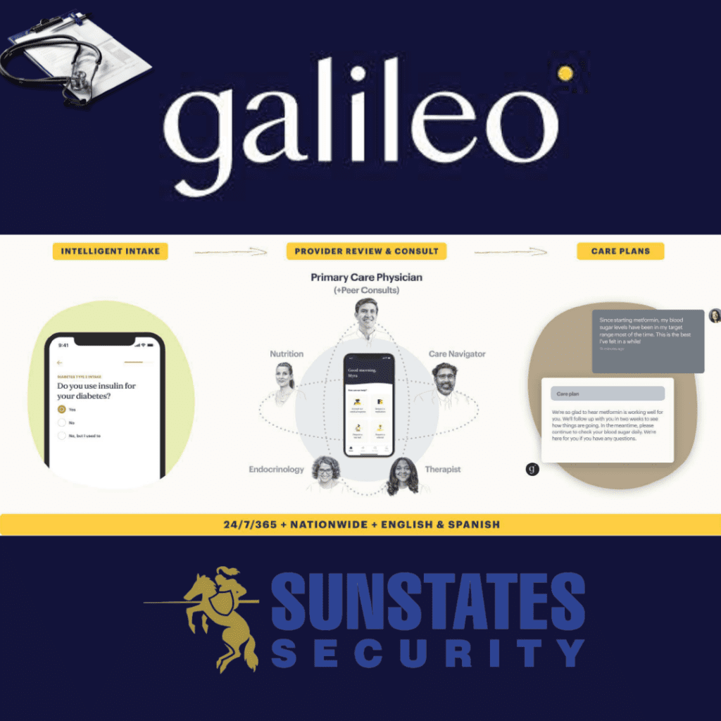 Sunstates Security Teams with Galileo Healthcare