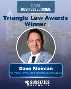 Triangle Law Awards- Sunstates Security Dave Kleiman Raleigh Security Company