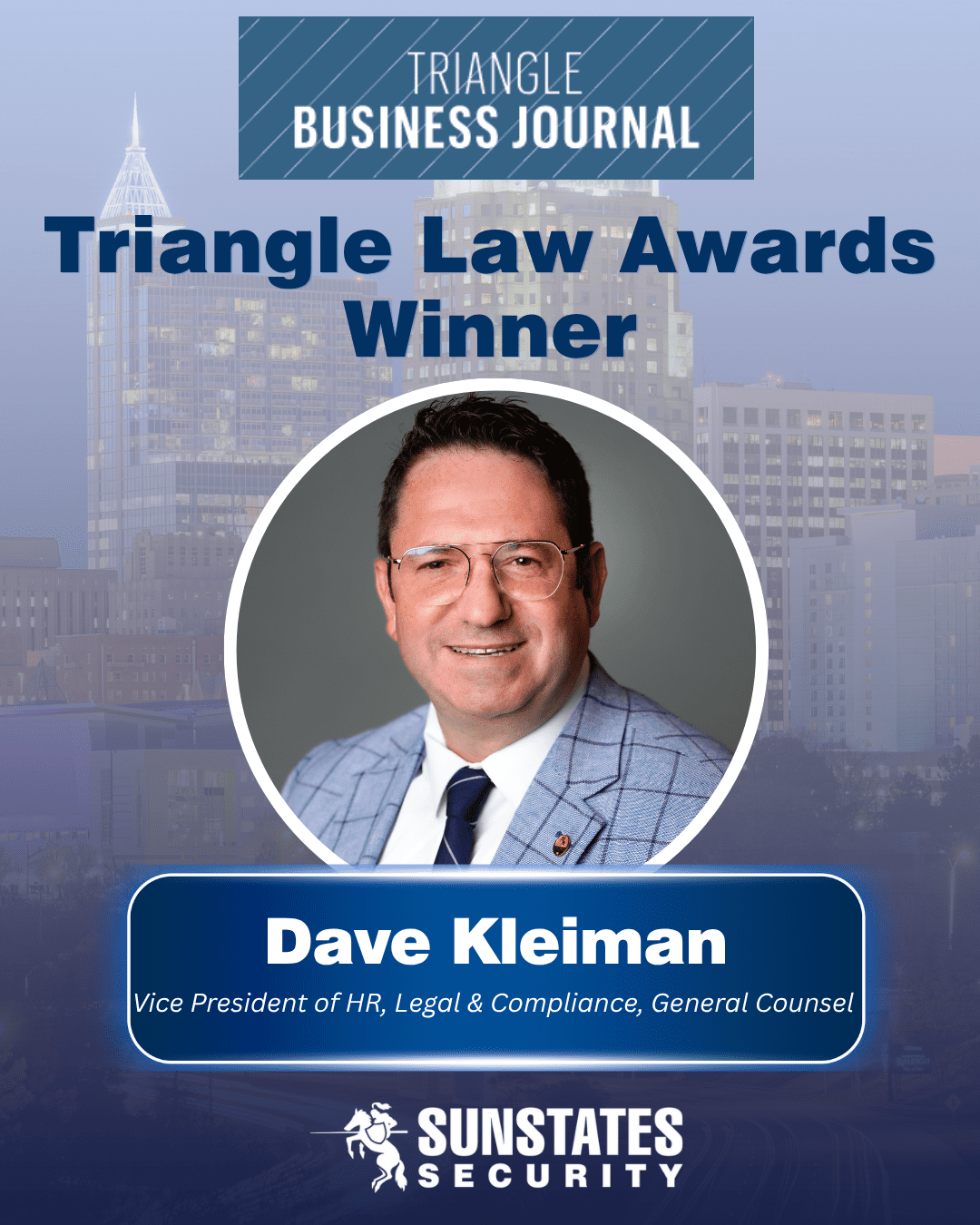 Triangle Law Awards- Sunstates Security Dave Kleiman Raleigh Security Company