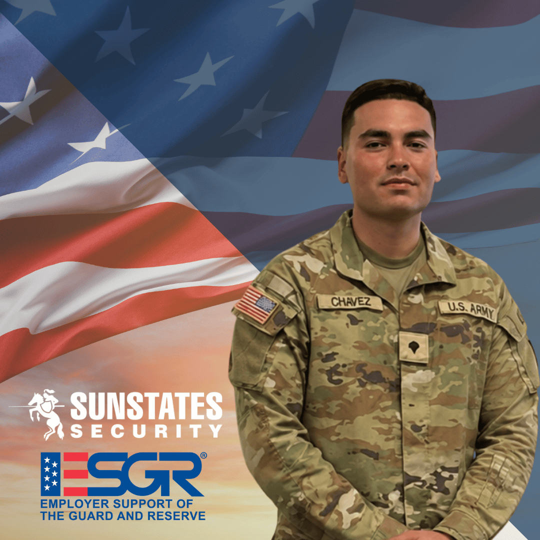 Veteran Salute- Saul Chaves Sunstates Security Company California Security